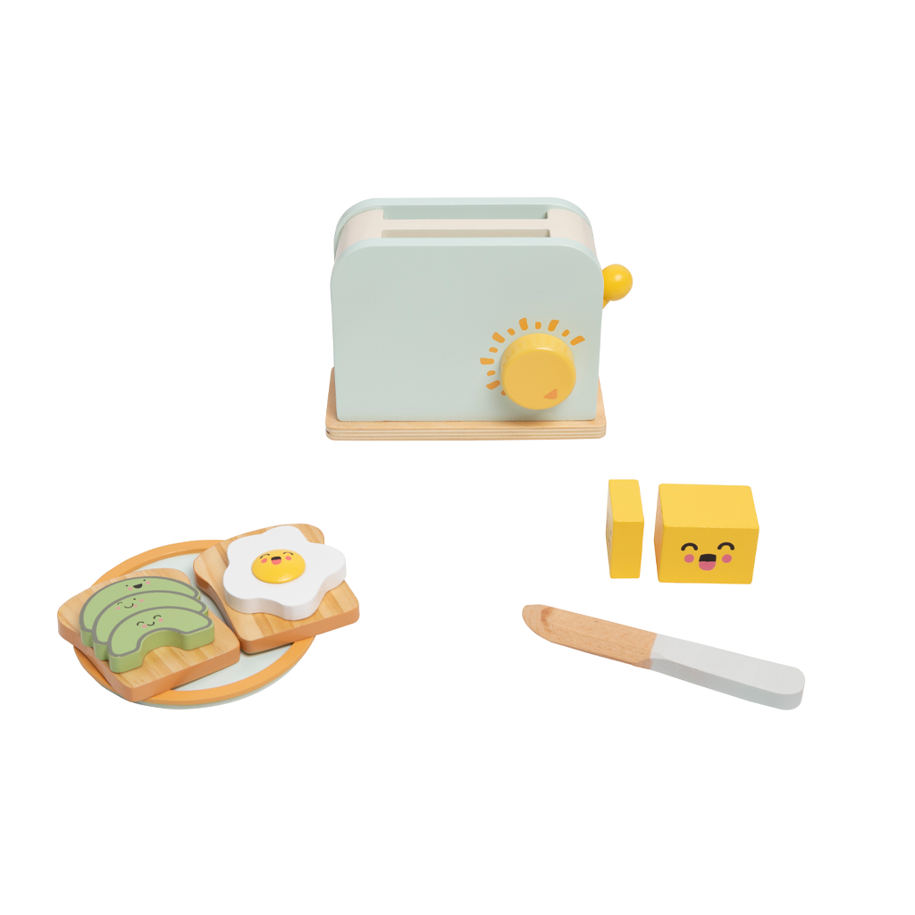 Toy toaster outlet set