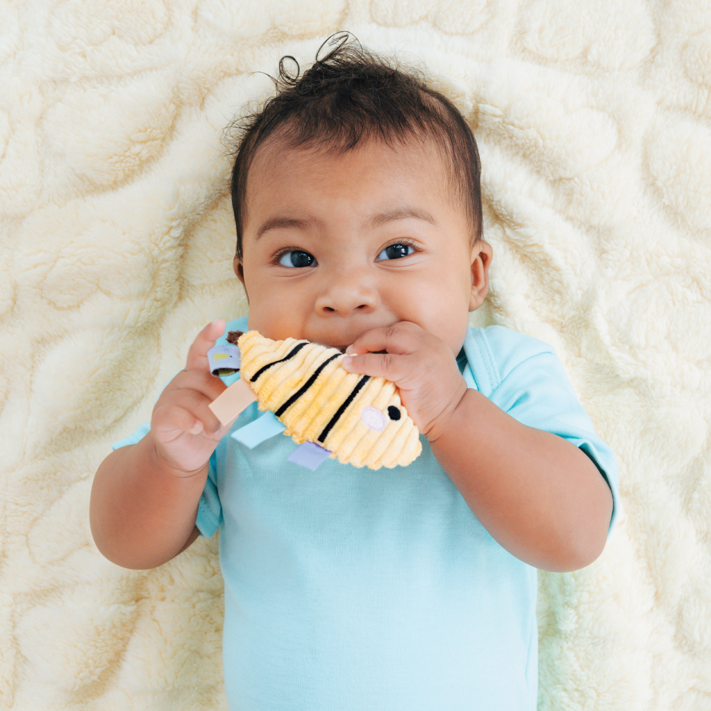 bee silicone plush teether