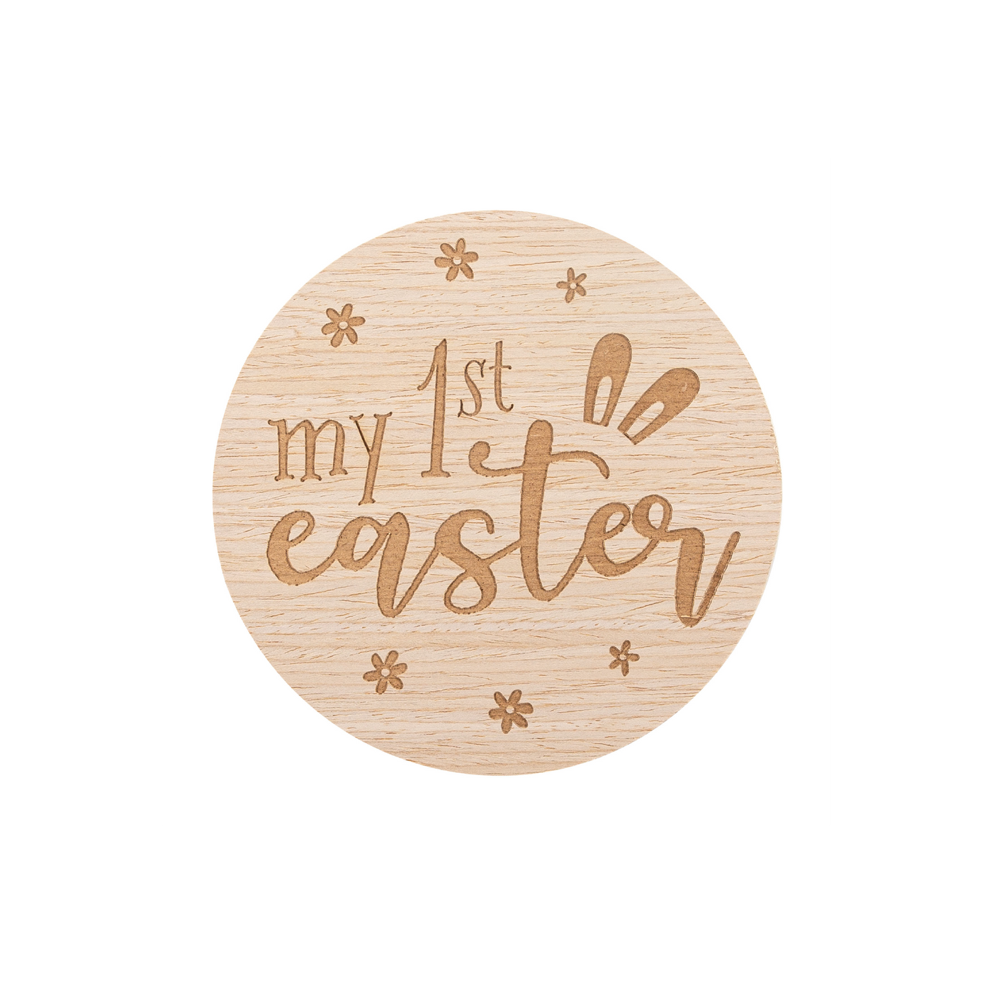 my first easter wooden photo card